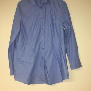 Blue button down dress shirt